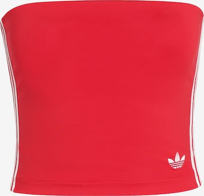 ADIDAS ORIGINALS Top '3 STRIPES TUBE' in XS-S in rot / weiß, Produktansicht