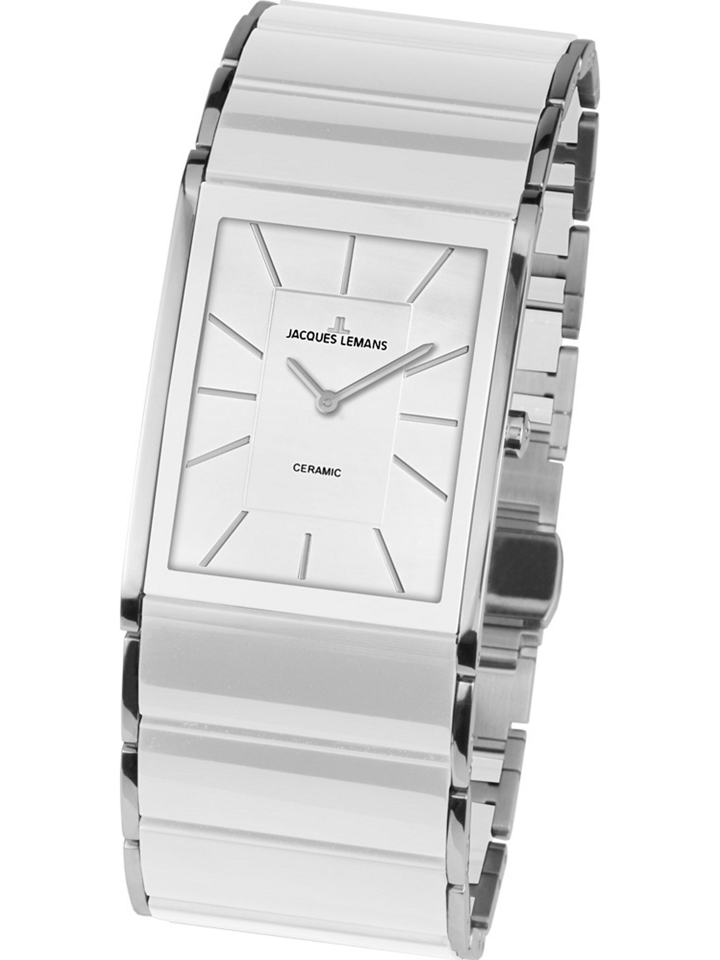 Jacques Lemans Uhr in Weiß: Vorderseite