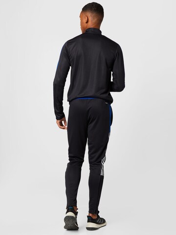 Effilé Pantalon de sport 'Tiro 21' ADIDAS SPORTSWEAR en noir