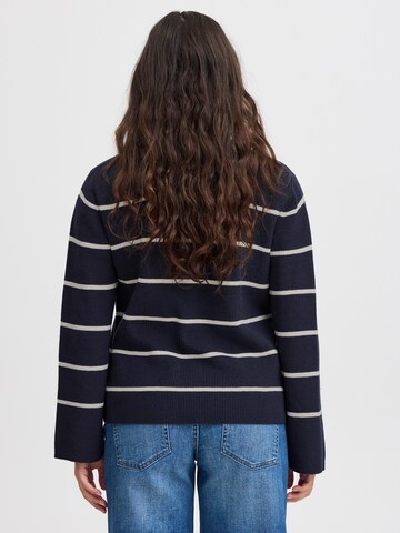 ICHI Sweater 'IH BOSTON' in Blue