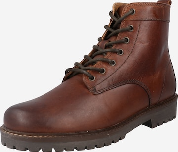 BURTON MENSWEAR LONDON Veterboots 'Borg' in Bruin: voorkant