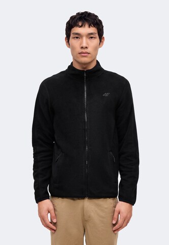 4F - Chaqueta polar funcional en negro: frente