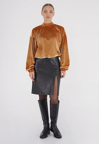 FRESHLIONS Bluse 'Remy' in Braun