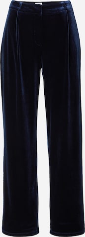 Wide Leg Pantalon à pince 'Tara' Hoermanseder x About You en bleu : devant