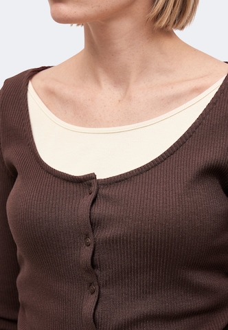 QS Shirt in Braun