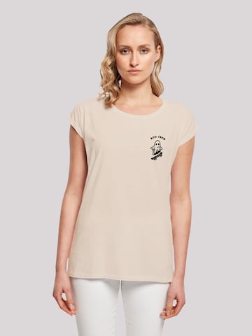 F4NT4STIC Shirt 'Boo Crew Halloween' in Beige: front