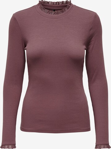 T-shirt 'Leslie' ONLY en marron : devant