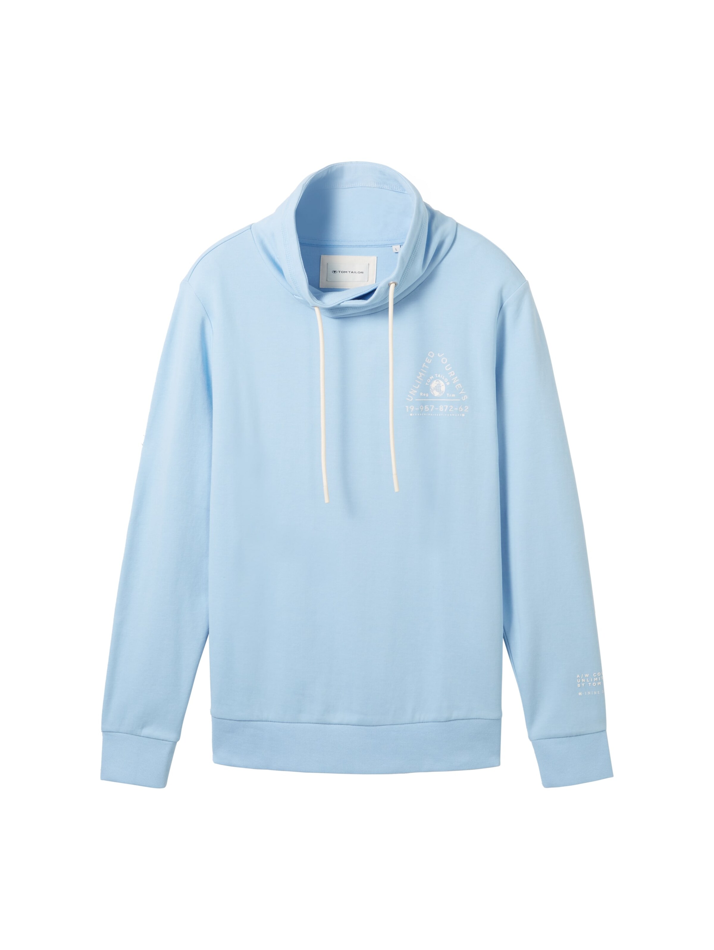 TOM TAILOR Sweatshirt in Blauw: voorkant