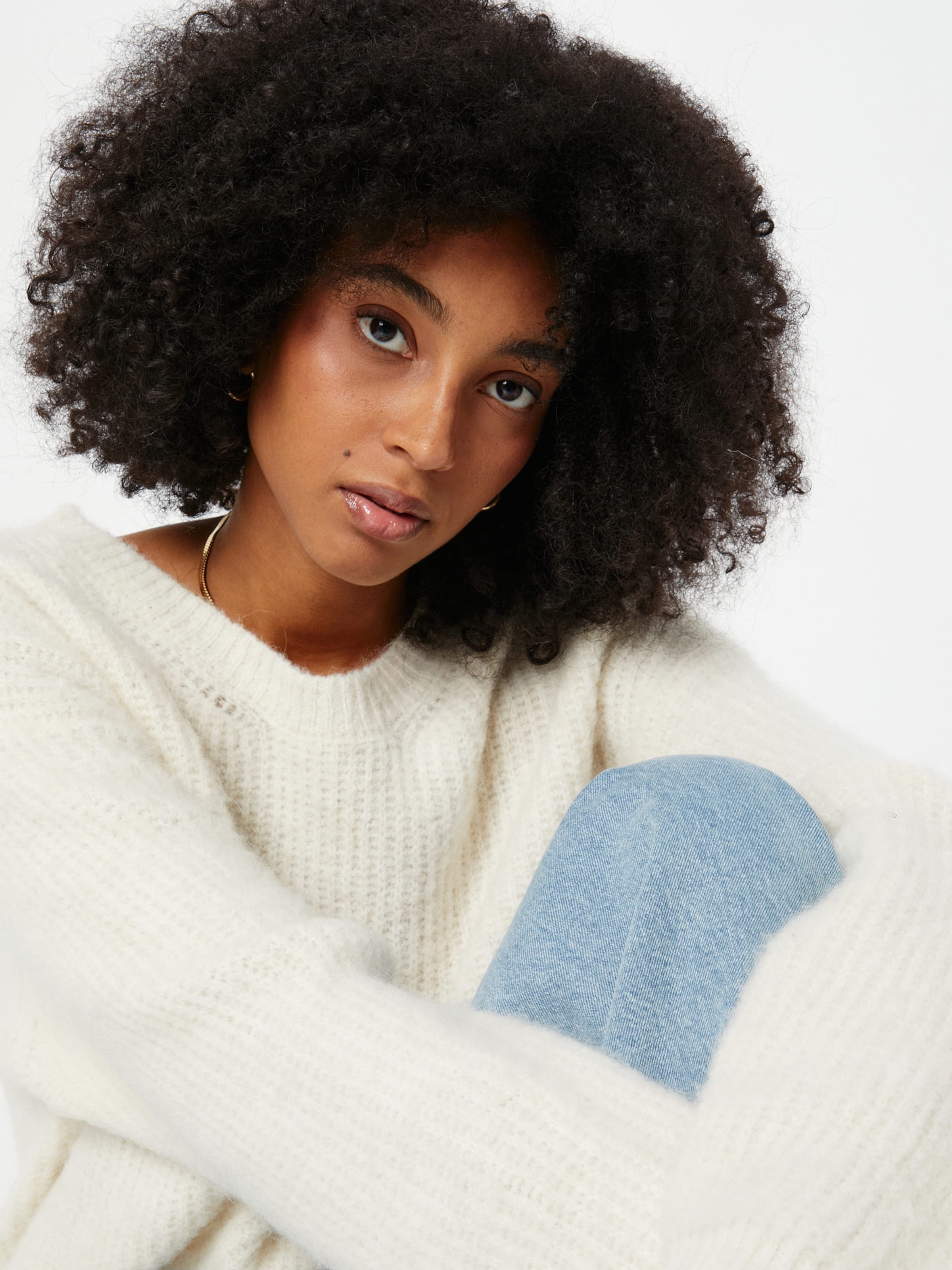 AMERICAN VINTAGE Sweater 'East' in Cream | ABOUT YOU
