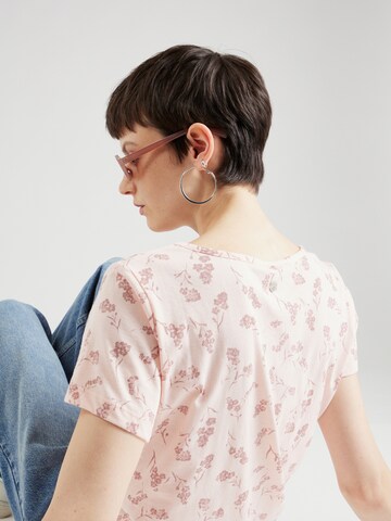 Ragwear Koszulka 'MINTT FLOWER' w kolorze różowy