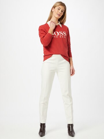 BOSS Orange Tapered Pleated Pants 'Tiluna' in White