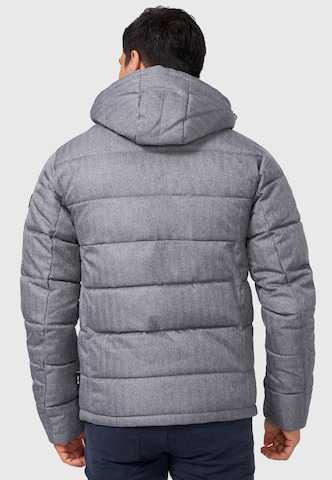 INDICODE JEANS Winter Jacket 'Hebert' in Grey