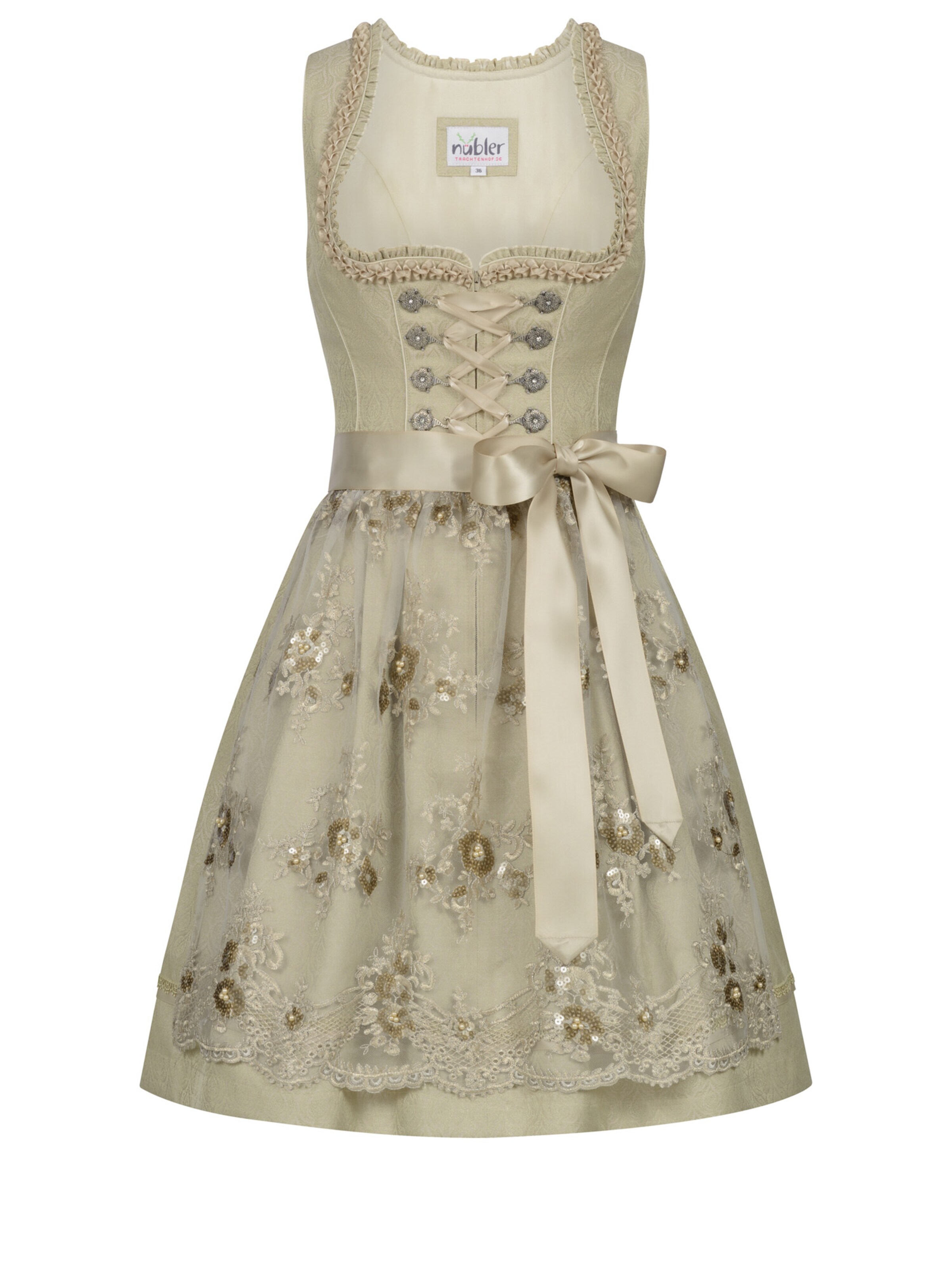 Trachtenhof Nübler Dirndl 'Dirndl mini Gerhild'‌ in Blau: Vorderseite