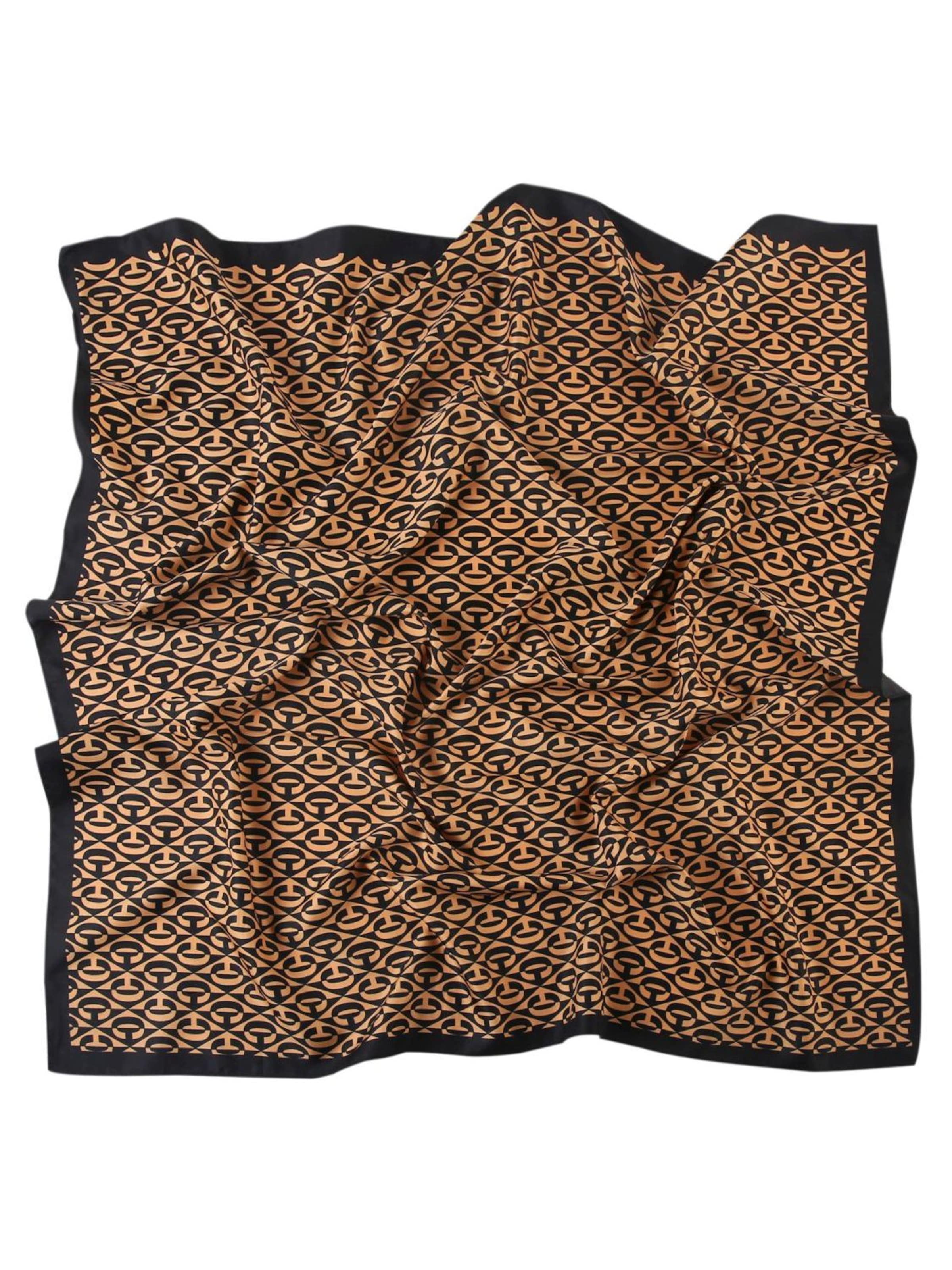 Écharpe 'Grand carré de Soie C-LikeCabale Zoé' alberto cabale en noir : devant