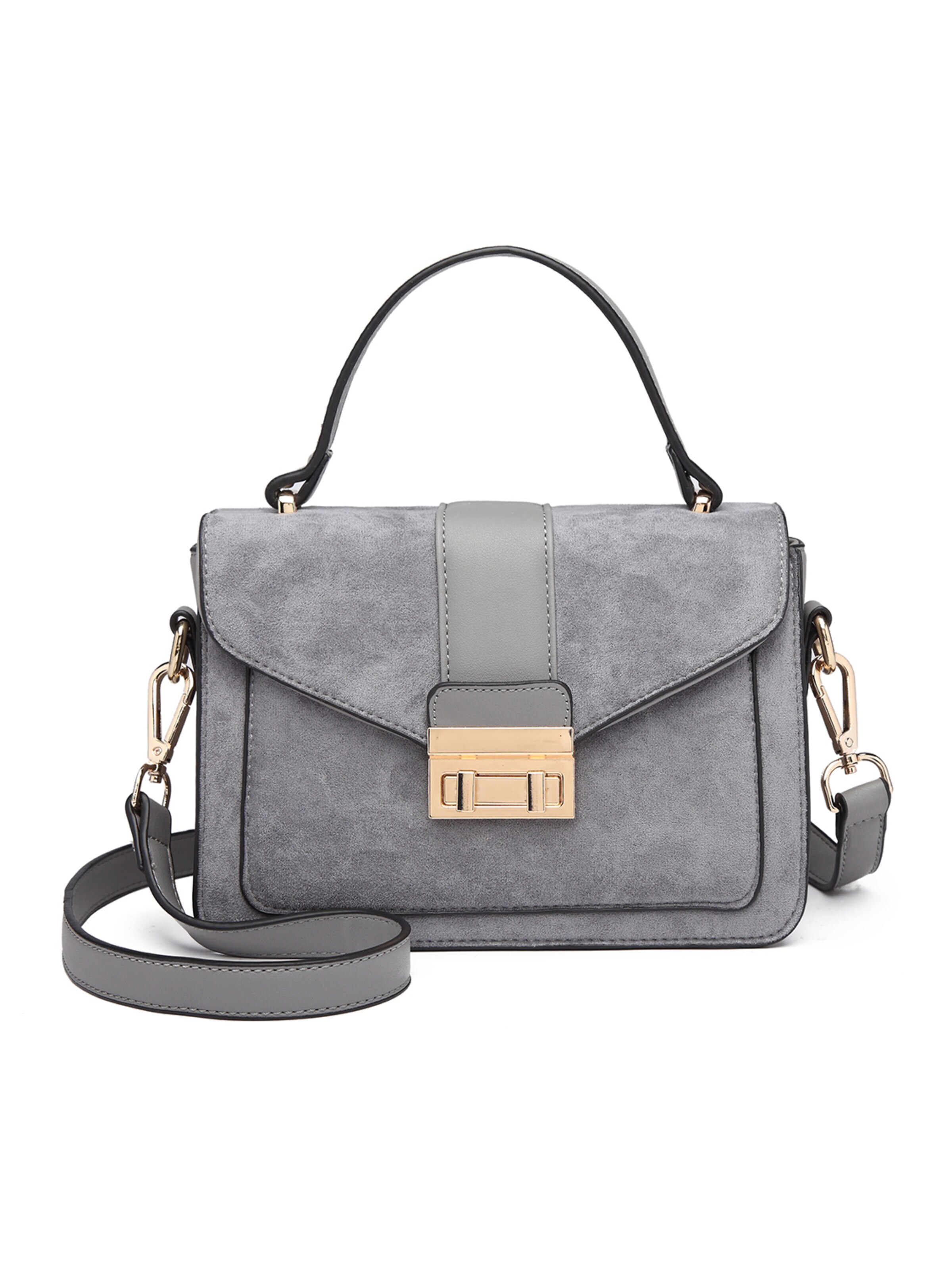 Miss Lulu Schultertasche‌‌‌ in Grau: Vorderseite