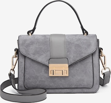 Miss Lulu Shoulder Bag in Grey: front