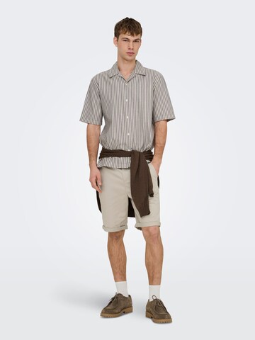 Only & Sons Regular Fit Skjorte 'ONSROBERTS' i grå