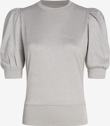 Karl Lagerfeld - Sweatshirt em cinzento: frente