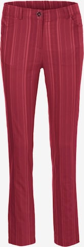 Regular Pantalon Goldner en rouge : devant