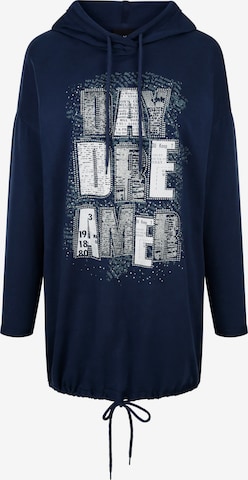 MIAMODA Sweatshirt in Blauw: voorkant