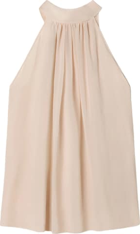 Lilysilk Blouse 'Verstellbare Georgette Bluse mit Schluppenkragen' in Roze: voorkant