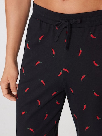 Tezenis Regular Pajama Pants in Black