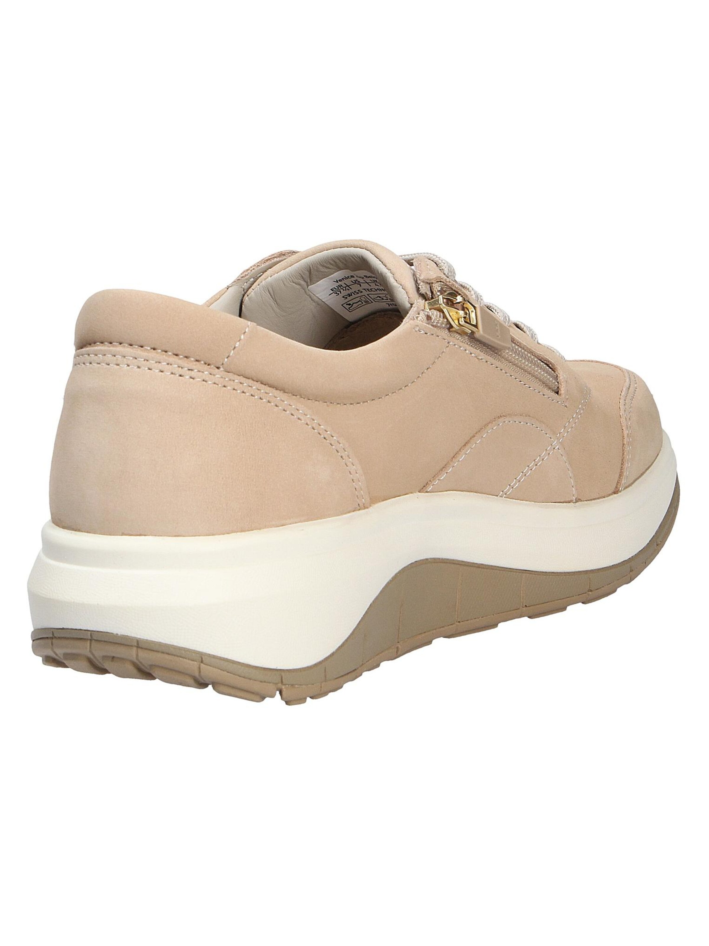 Joya Lace-Up Shoes 'VENICE ZIP BEIGE' in Beige