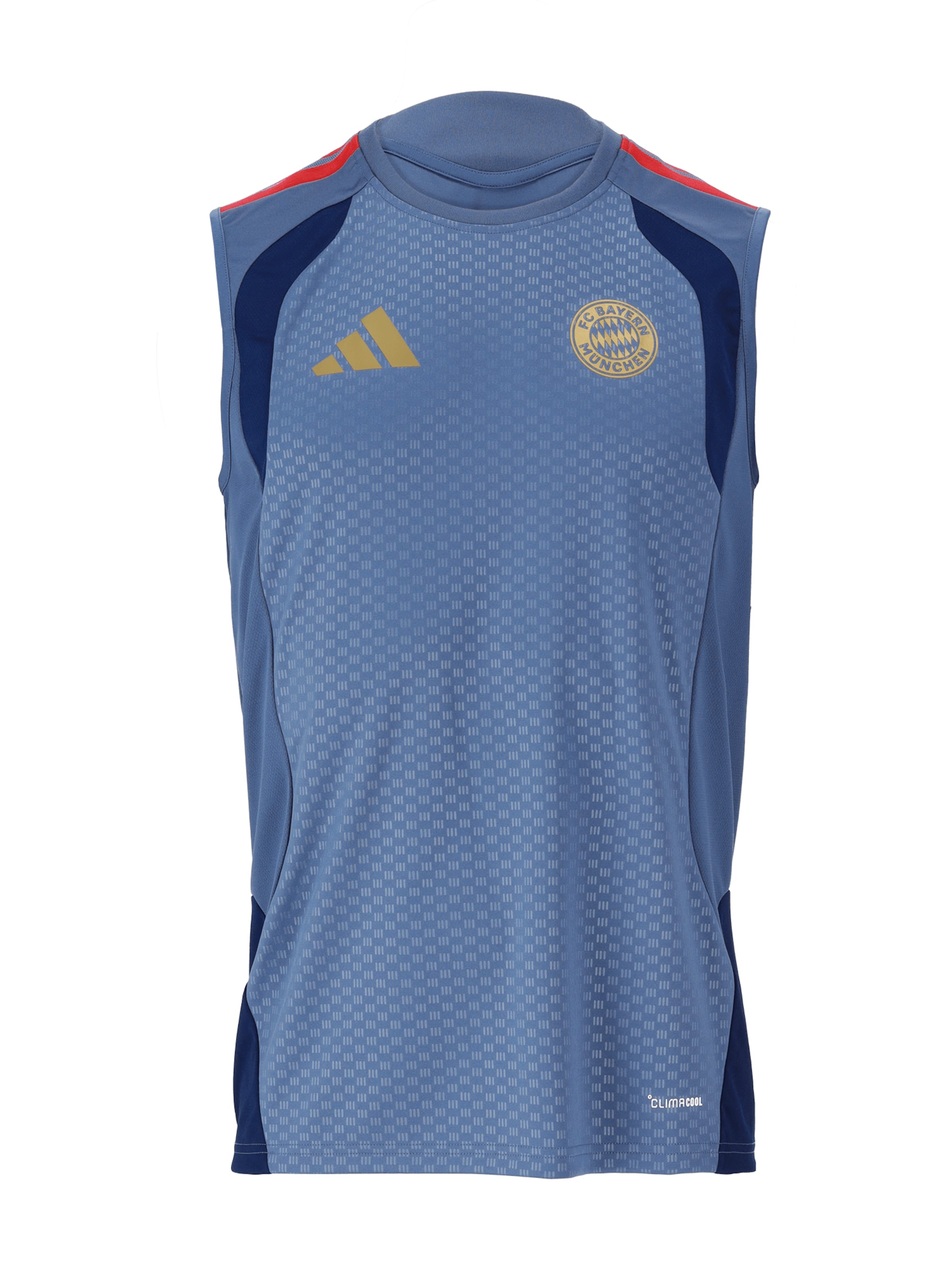 ADIDAS PERFORMANCE Tanktop Teamline in blau / rot, Produktansicht