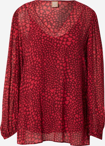 BOSS Blouse 'Ivaleno' in Red: front