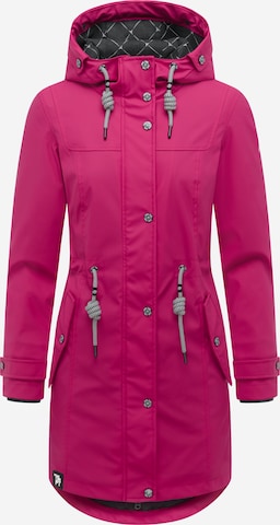 Peak Time Raincoat in Pink: front