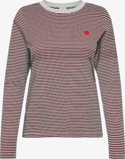 JDY Shirt 'JDYPisa' in XS in Wine red / Off white, Item view