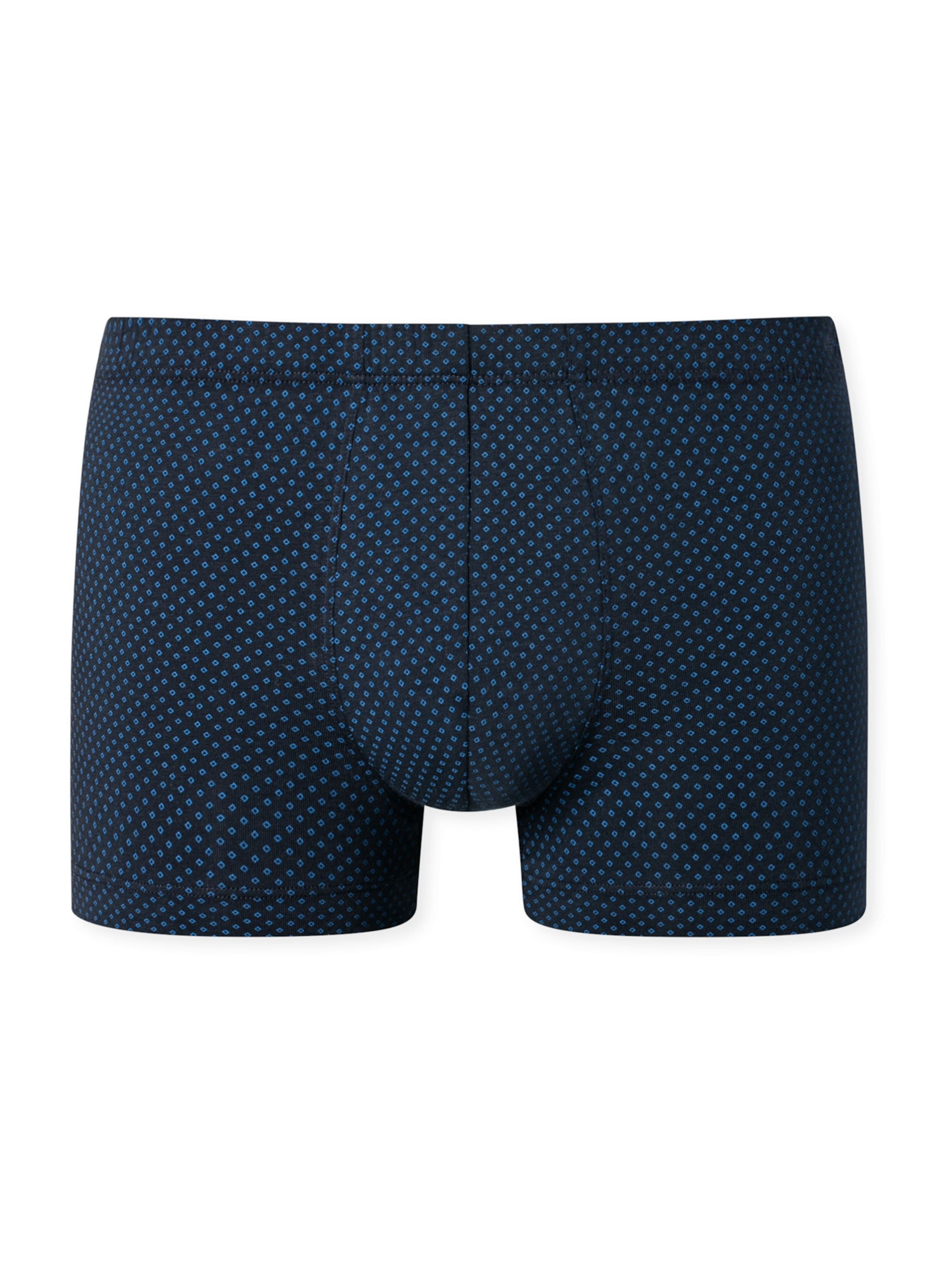 SCHIESSER - Calzoncillo boxer ' Cotton Casuals ' en azul: frente