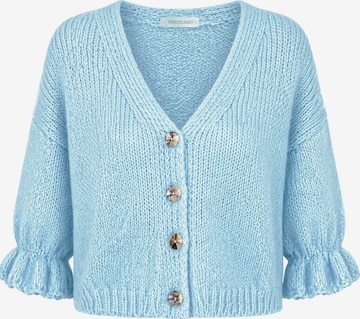 SASSYCLASSY Oversizestrickjacke in Blau: Vorderseite