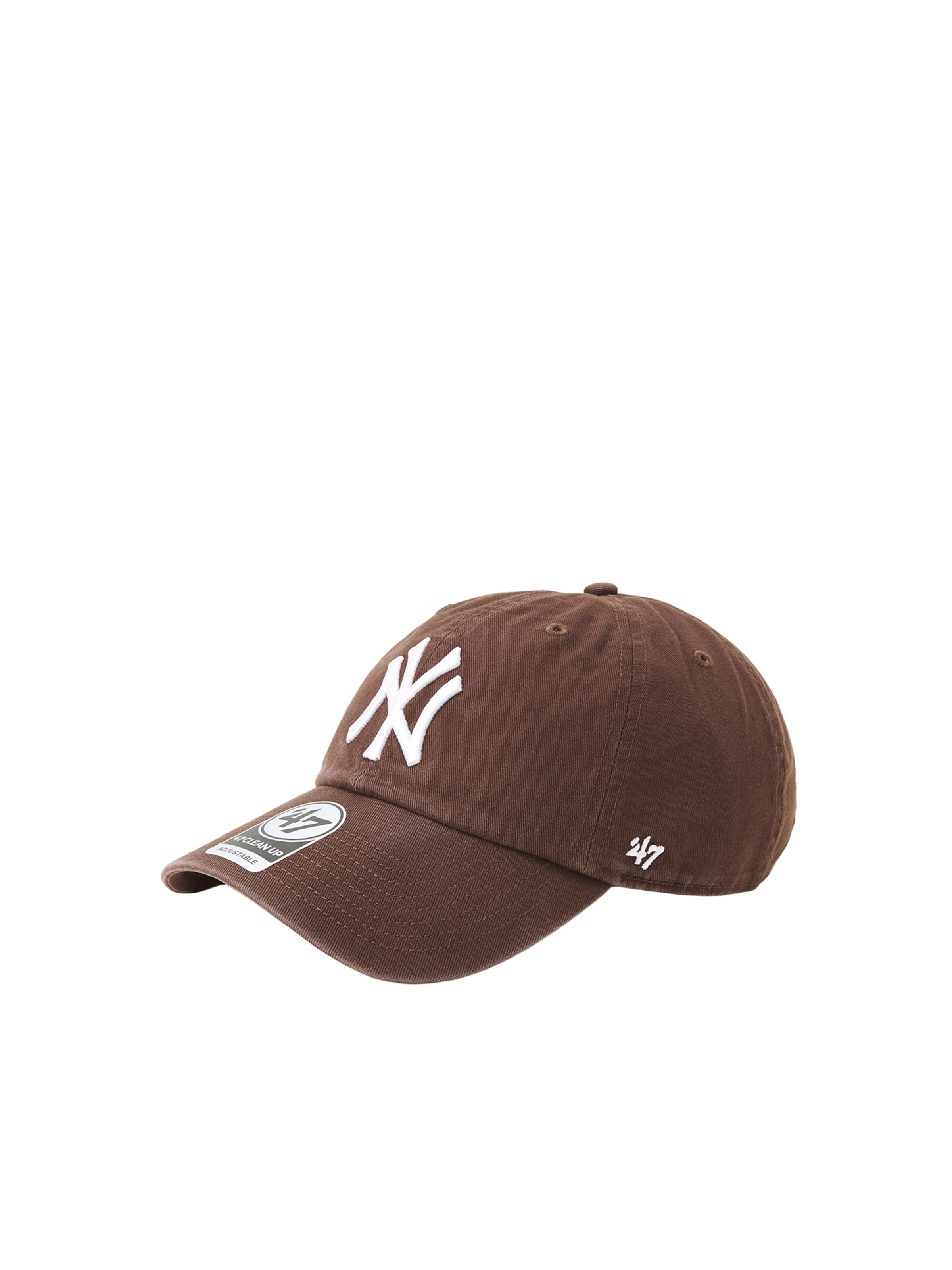 47 - Boné 'NEYYAN 47' em castanho: frente