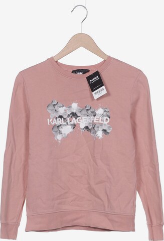 Karl Lagerfeld Sweatshirt & Zip-Up Hoodie in S in Pink: front
