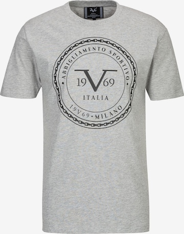 19V69 ITALIA T-Shirt 'Felix' in Grau: Vorderseite