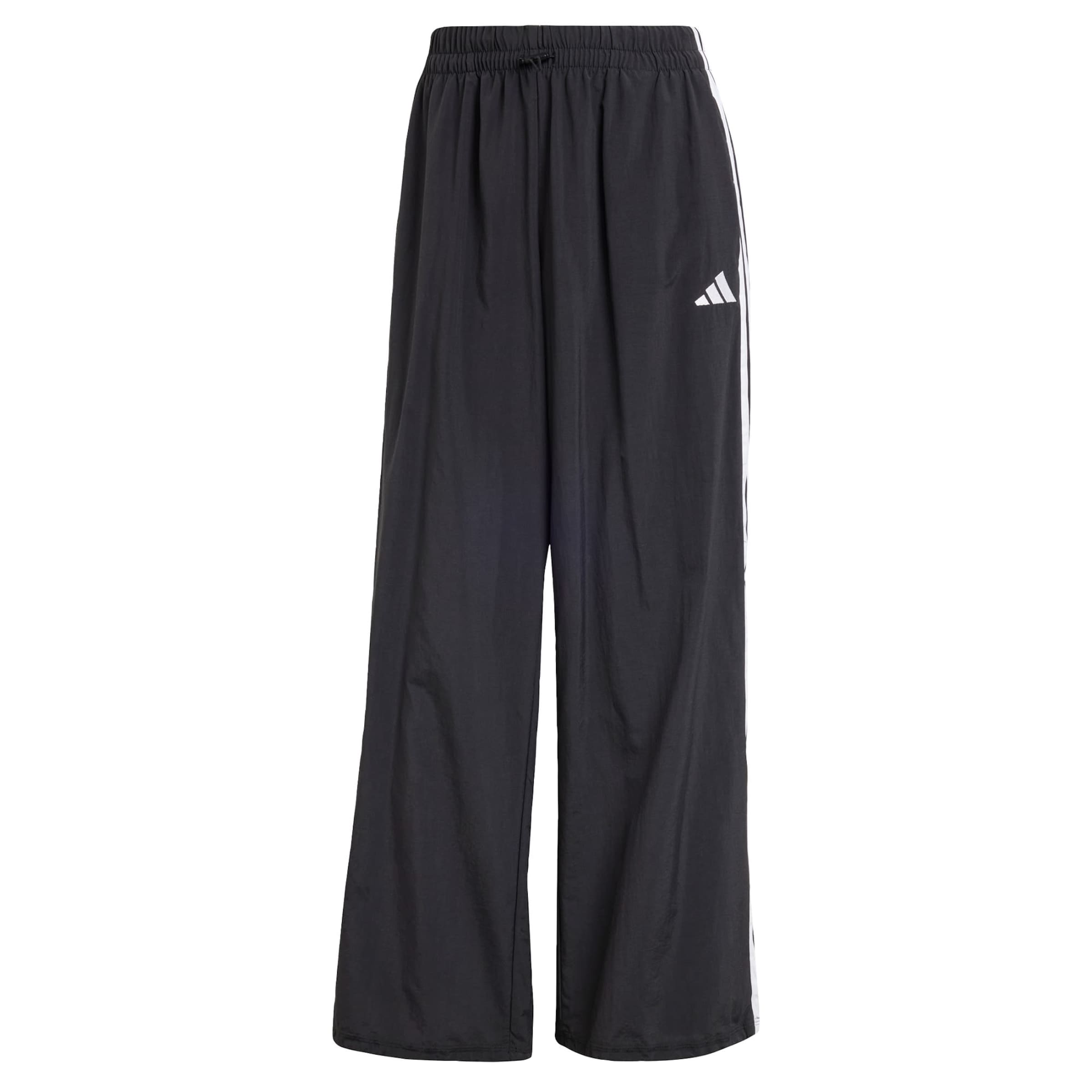 ADIDAS SPORTSWEAR Wide leg Παντελόνι φόρμας 'Essentials' σε μαύρο: μπροστά