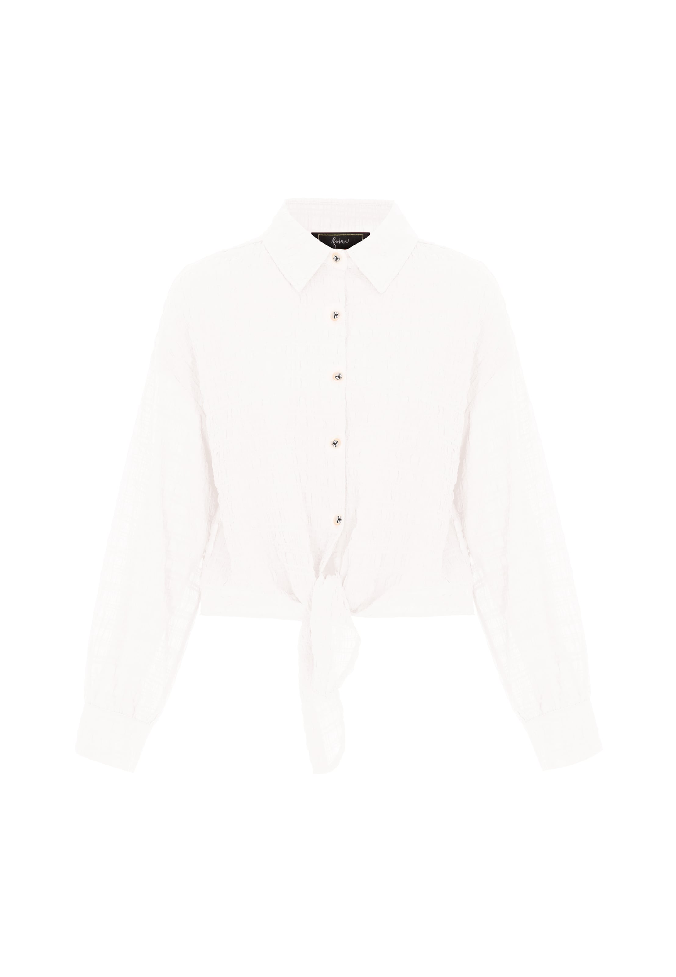 faina Blouse 'Festive' in Wit: voorkant