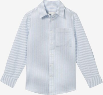 Coupe regular Chemise TOM TAILOR en bleu : devant