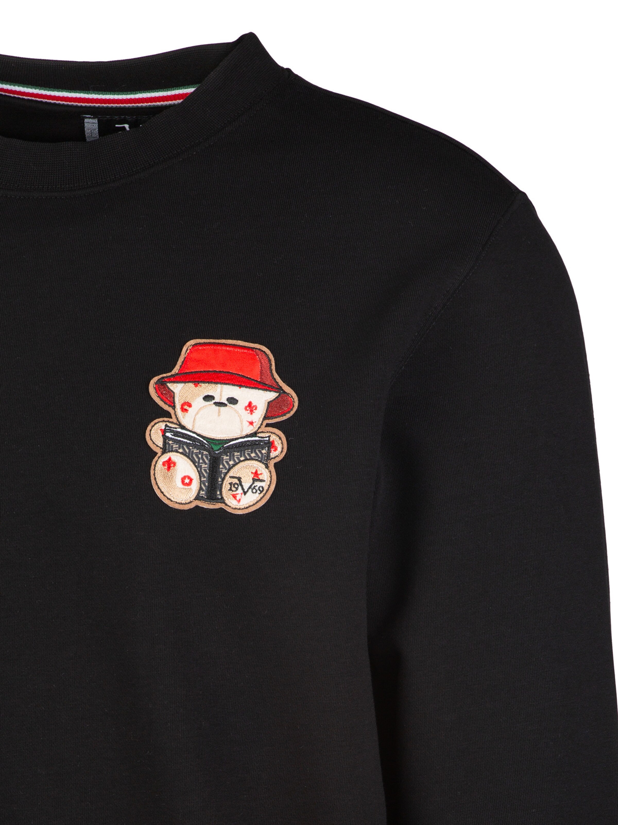 19V69 ITALIA Tréning póló 'Nico Bucket' - fekete