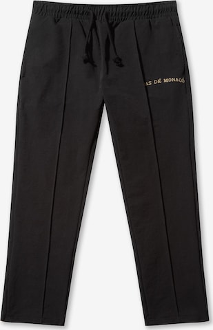 Pas De Monaco Regular Trousers 'Bengaline' in Black: front