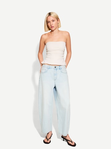 Baggy Jean Bershka en bleu : devant