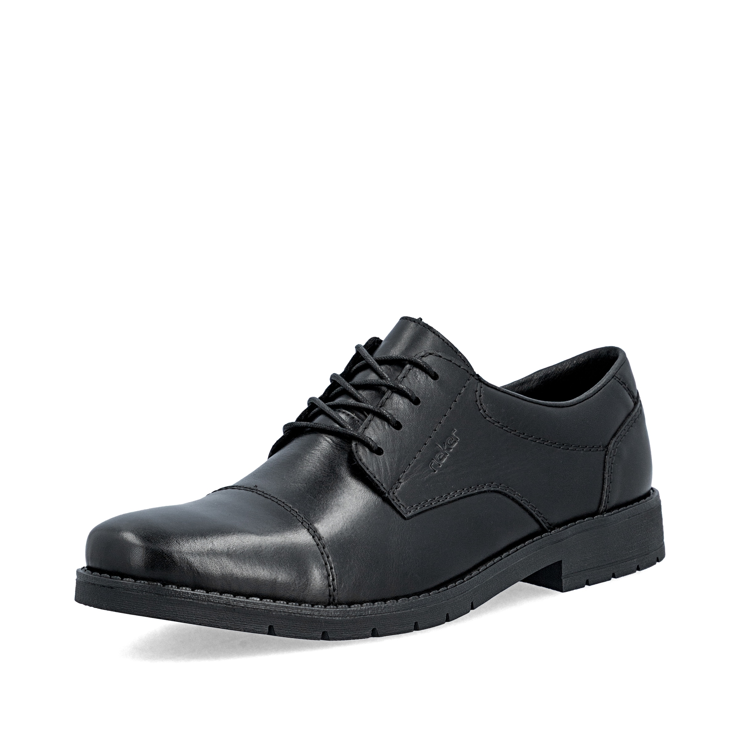 Chaussure à lacets Rieker en noir : devant