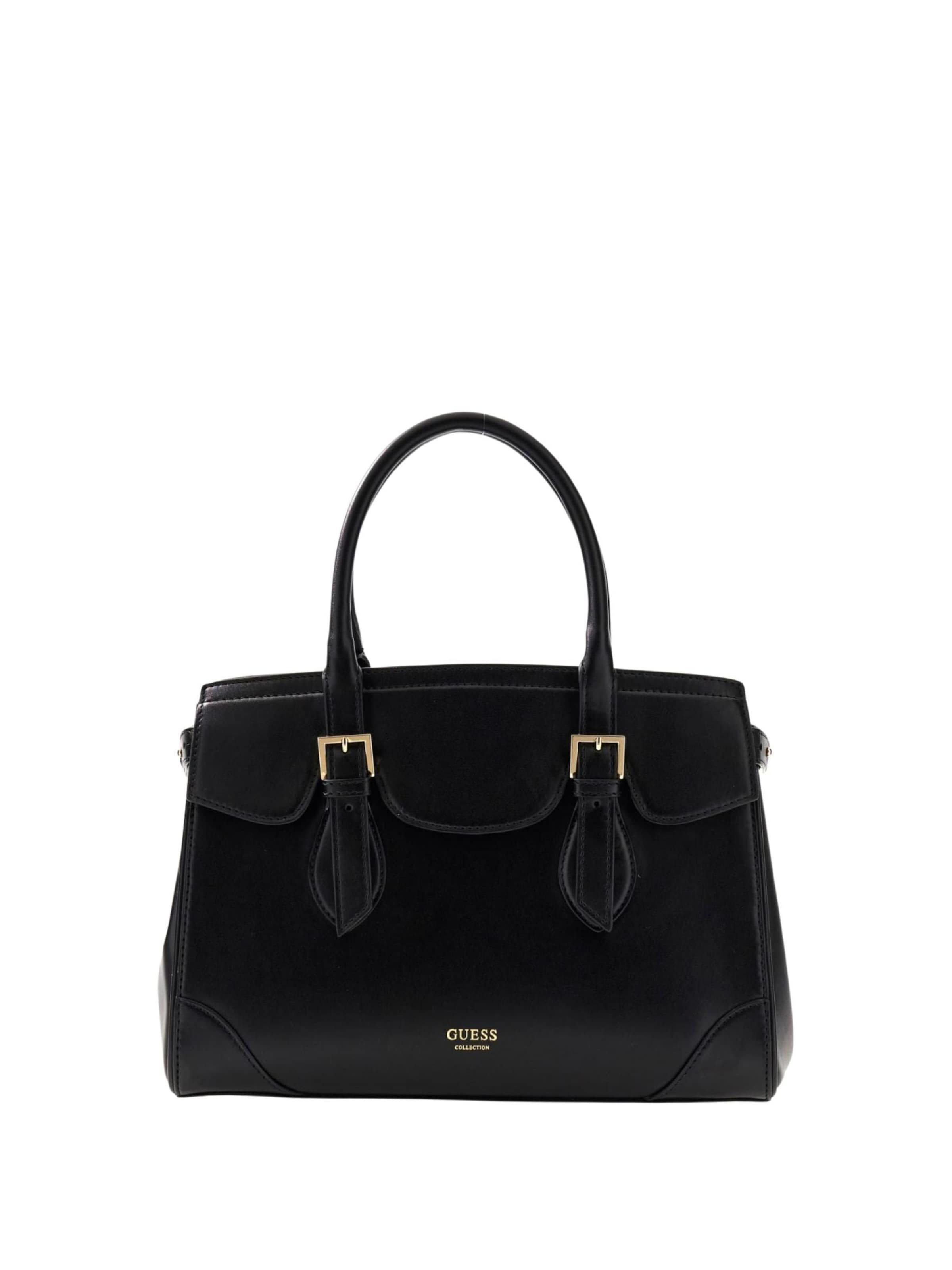 GUESS - Bolso de hombro 'Guess Sac Bandoulière Diana Maxi Satchel Black' en negro: frente