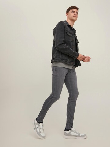 JACK & JONES Skinny Jeans 'LIAM EVAN' in Zwart