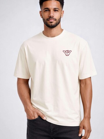 Neverless Shirt 'Surfing' in Beige