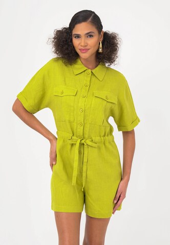 FRESHLIONS Jumpsuit 'Livia' in Groen: voorkant