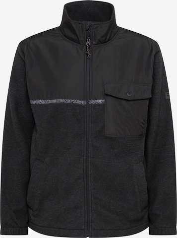 BILLABONG Athletic Fleece Jacket 'Boundary Trail' in Black: front