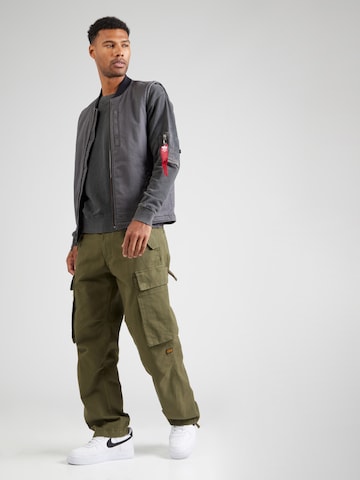 ALPHA INDUSTRIES Sweatshirt in Black
