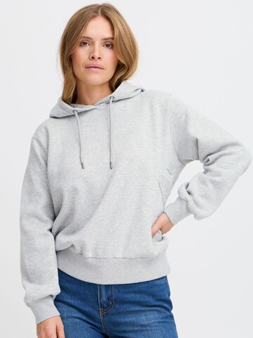 Felpa ' PZKRISTEN LS Logo Sweatshirt ' di PULZ Jeans in grigio